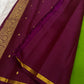 Fresh Green Kancheepuram Saree — full drape, pure silk Kanchipuram handwoven — Idam Living