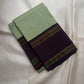 Podi kattam small check body on a fresh green Kanchi Kattam saree