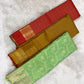 Fresh Green Handwoven Pure Silk Kanchipuram Saree with Floral Jaal Weave