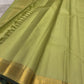 Fresh Pistachio Green Kanjivaram silk saree, included blouse piece — Idam Living