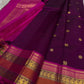 Fuchsia pink body detail showing larger gold zari buttas.