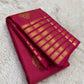 Vairaoosi weave body on fuchsia pink Kanjeevaram pure silk saree — Idam Living