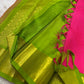 Pink and green Kanjivaram vintage colour combination