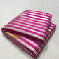 Fuchsia pink striped Pattu Silk Chanderi saree by Idam Living