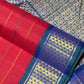 Two-colour Ganga Jamuna Korvai border on Kanchipuram silk