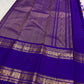 Varisaipet multi-band contrasting border of the sandalwood copper and royal violet saree