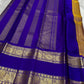 Antique gold Kanchipuram saree pallu with floral gold zari pattern
