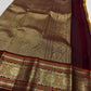 Golden Mustard Kanchi Pattu Saree — full drape, pure silk Kanchipuram handwoven — Idam Living