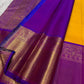 Golden Turmeric Yellow Kancheepuram Saree — body close-up showing subtle zari check