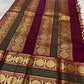 Golden yellow handwoven Korvai Kanjipuram silk saree, Silk Mark certified, Kunnam village