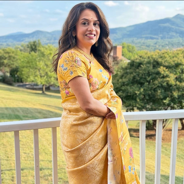 Idam Living saree shared by a client on Instagram