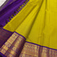 Traditional Kanchipuram silk saree showcasing Annapakshi motifs woven in antique gold zari