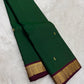 Lightweight Green Kanchipuram Silk Saree – Maroon Zari Pallu