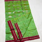 Green Katan Silk handwoven Chanderi saree