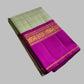 Pale Green and Magenta Zari Kattam Korvai Kancheepuram Silk Saree with Kamalam Border