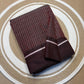 Handwoven Patteda Anchu Cotton Saree from Karnataka with Broad Double Border