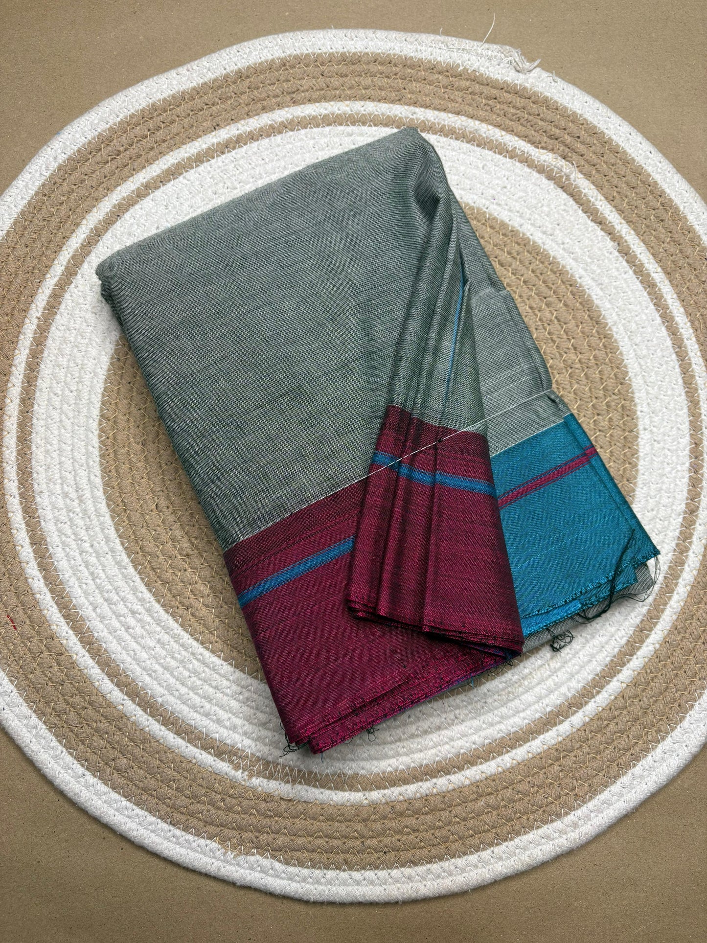 Authentic Handwoven Patteda Anchu Cotton Saree