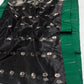 Chanderi Tissue Silk saree with silver-toned jari weaving