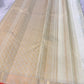 Ivory Handwoven Pure Silk Kanjivaram Saree with Small Gold Buttas & Petite Zari Elephant Border