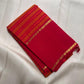 Turmeric Gold Handwoven Pure Silk Kanjipuram Saree with Rettapet Raspberry Pink Border