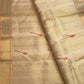 Body detail of the chandanam sandalwood silk field with woven buttas.
