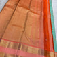 Aqua Mist Handwoven Pure Silk Kanjeevaram Saree with Rettapet Twin Border Weave