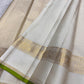 Handwoven Kancheepuram silk saree with antique gold zari detailing
