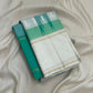 Off-white Ganga Jamuna border of Paalum Pazhamum Kanjivaram saree with fine gold zari Varisaipet lines