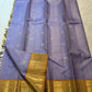 Lavender Vairaoosi Kanchipuram silk saree, full drape