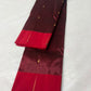 Handwoven Chanderi Tissue Silk saree in deep maroon