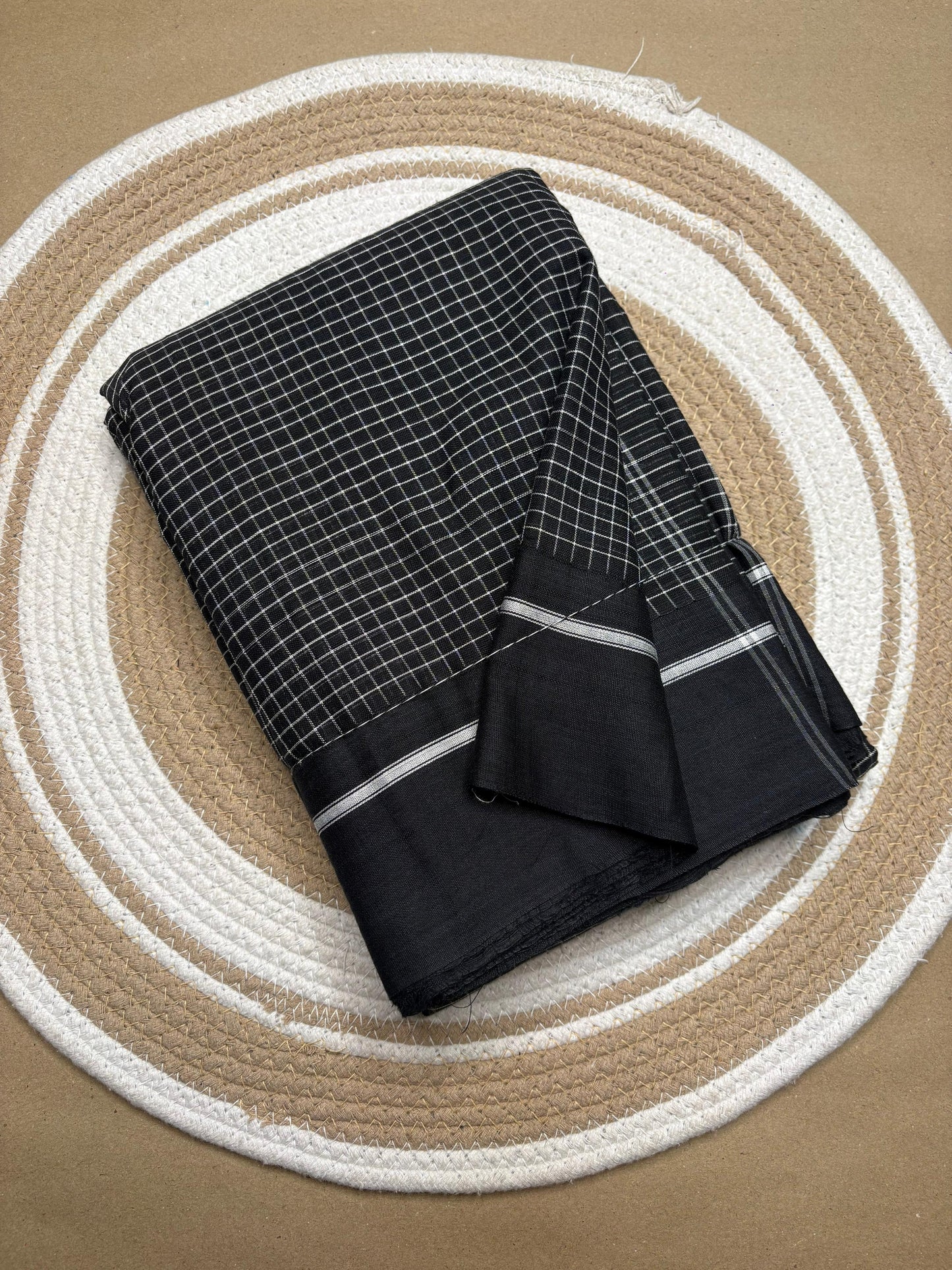 Authentic Handwoven Patteda Anchu Cotton Saree