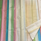 Pastel Multicolour Handwoven Pure Silk Kanchipuram Saree with Pattupet Weave