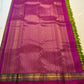 Peridot green Kanjipuram silk saree, Ganga Jamuna Rettapet border detail