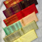 Pillar-Box Red Handwoven Pure Silk Kanjipuram Saree with Varisaipet Weave and Antique Gold Zari Border