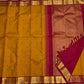 Raspberry pink pallu with gold zari peacock detailing, KanchiPattu silk saree