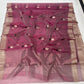 Pattu Silk Chanderi saree showing broad woven border