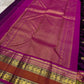 Handwoven Rettapet weave detail with Mayil zari butta on Kanjipuram silk saree