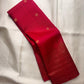 Handwoven ruby red pure silk Kanjipuram saree — Idam Living