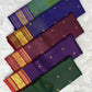 Naval Pazham Plum Pure Silk Kanjeevaram Zari Kattam Saree with Deep Arakku Sorgavaasal Mayil Border