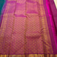 Handwoven Deep Teal Pure Silk Kanchipuram.