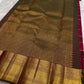 Hot pink Kanchi Pattu saree with Veldhari Korvai weave and Kamalam butta — Idam Living