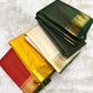 Brick Orange Handwoven Pure Silk KanchiPattu Saree with Zari Kattam Body and Gold Zari Border