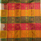 Champagne Ivory Pure Silk Kancheepuram Butta Saree with Bomkai-Inspired Grid Pallu – view 5