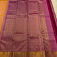 Kuruvi butta detail on peach apricot Kanchipattu silk saree – Idam Living