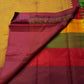 Forest green Kancheevaram pure silk saree with traditional zari and Bomkai inspired panels Idam Living