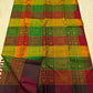 Elephant and peacock motif panel on forest green Kanjivaram pure silk saree Idam Living