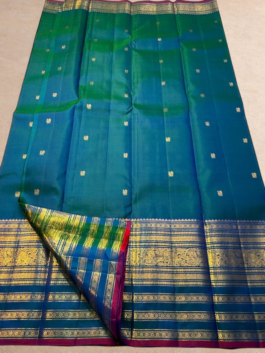 peacock-blue-vairaoosi-vanasringaram-kanchipuram-pure-silk-saree