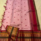 Petal Pink and Orchid Pink Kanchipuram Silk Saree – Varisaipet Border Detail