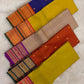 Royal Cobalt Blue and Antique Gold Kanchipuram Silk Saree – Rich Zari Border Closeup