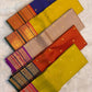 Sandal Taupe and Royal Violet Handwoven Korvai Kanchipuram Silk Saree